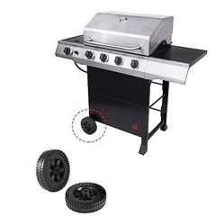 6 Inch G206-0025-W1 Wheels Replacement Parts for Charbroil Grill Wheels