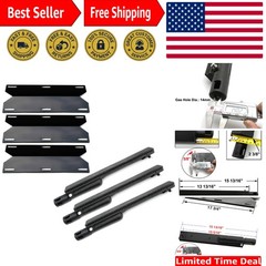 3 Pack Cast Iron Burner & Porcelain Heat Plate Set for Jenn Air Grills – DG223