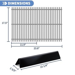 Heat Deflector And Cooking Grids Parts For Weber Spirit 300 and GS4 Spirit II…