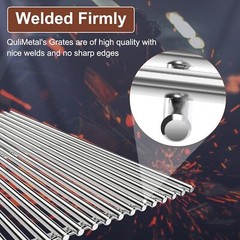 QuliMetal 17.5″ 9MM 304 Stainless Steel Cooking Grates for Weber Spirit E-210…
