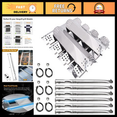 Grill Parts Kit for 720-0896B/C, 720-0882A, 720-0925 – 6 Pack Burner Tubes, Igni