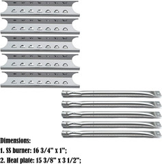 Parts Kit DG194 Replacement for Master Forge 5 Burner Gas Grill L3218, 3218LTN G