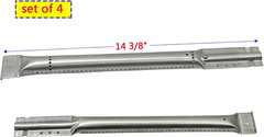 4-pk Grill Burners Carryover Tubes Heat Plates Kit for Charbroil Char-broil BBQ