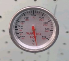 2000 – 2001 Weber Silver Gas Grill Used Part – Thermometer