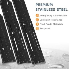 Universal Porcelain Steel Adjustable Grill Heat Porcelain Enameled 5-Pack