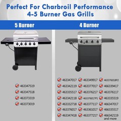 Grillflame 463347519 463347017 Grill Grates for 18″ x 25″ in total, Black