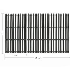 17 x 9 1/2 inch Grill Grates for Charbroil Tru Infrared 4 Burner 463255020 46…