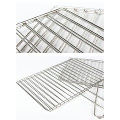 Outdoor Barbecue Grill Basket for Fish For Meat and Shrimp with Locking Handle