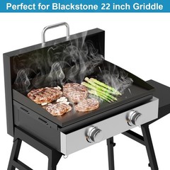 Burner Tube Set and 5011 Hard Cover Top Lid with Wind Guard for Blackstone 22…