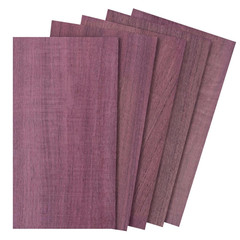 Purpleheart Wood Sheets 1/8″ Thick, 5X9 Inch Lumber Veneer Pieces Planks Blank B