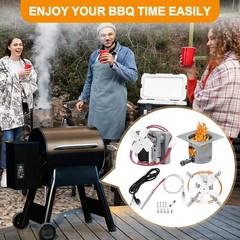 Upgraded Grill Replacement Parts Kit, 2.0RPM Auger Motor, Fire Burn Pot, Hot …