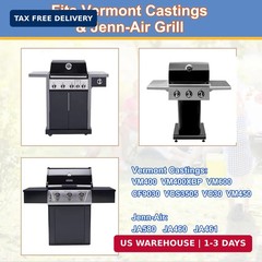 13001 Stainless Steel Vermont Castings Grill Burner, Pipe Burner Tube Replacemen