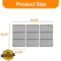 SafBbcue 18.75″ Cast Iron Grates Genesis II
