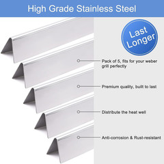 Grill Replacement Parts for Genesis 300 Series Flavorizer Bars & Heat Deflectors