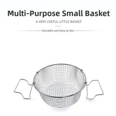 Stainless Steel Cooking Basket for Frying Rinsing Draining and Steaming Tasks
