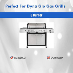 Grates DGB610SSP DGF600SSP for Dyna Glo Gas Grill 6 Burner Cast Iron 3Pcs