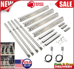 Grill Replacement Part Kit for Charbroil 4 Burner Heat Plate Tent Shield, Burner