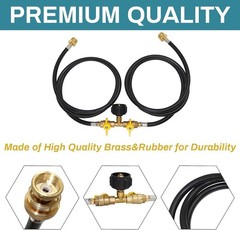Portable Appliance Adapter Hose with Shut Off Valve