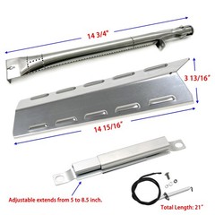 DG284 Grill Kit for Kenmore 146.34611410 146.46372610 Burner Heat Plate