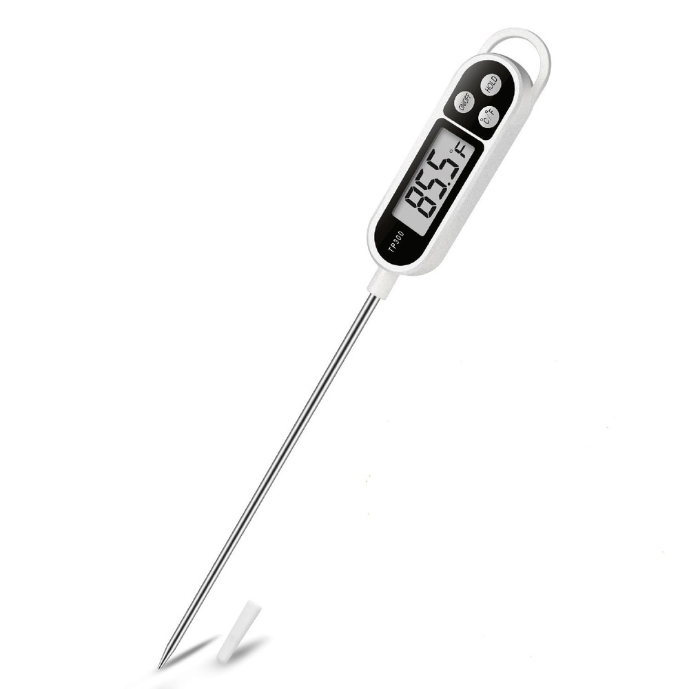 Digital Instant Read Meat Thermometer Kitchen Cooking White