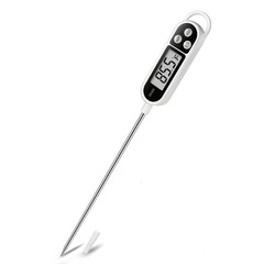 Digital Instant Read Meat Thermometer Kitchen Cooking White
