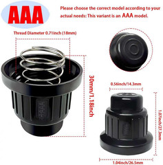 2 Pcs AAA Battery Push Button Igniter Cap, Igniter Replacement Caps, Igniter