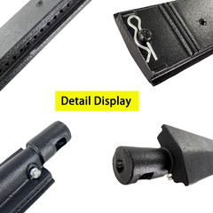 Parts DB103 (4-Pack) 15 3/4 Inch Cast Iron Burner Replacement for BBQ Barbeques