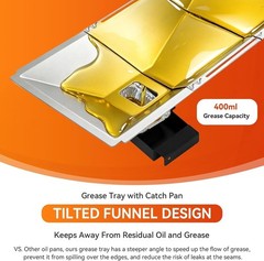 Universal Grease Tray & Catch Pan for Nexgrill and Charbroil Models