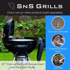 Elevated Cooking Grate for Weber Grills – Heavy Duty Stainless Steel, Extra Gril