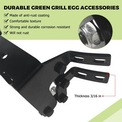 Hinge Assembly Kit Fit Large Green Egg,Big Green Color Egg Accessories,Powder Co
