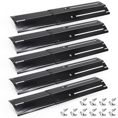 Adjustable Universal Grill Heat Plates, Heat 5 Pcs with Screws Porcelain Steel