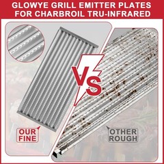 Replacement Grill Emitter Plates for TRU-Infrared Gas Grills – 17″ Emitter Grate