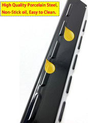 Kit DP163 (4-Pack) Porcelain Steel Heat Plates Shield Tent for Charbroil 640-013