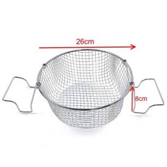 Stainless Steel Cooking Basket for Frying Rinsing Draining and Steaming Tasks