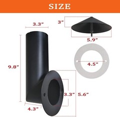 BBQ Pellets Grill Smoke Stack Replacement Kit For Pit Boss Traeger Camp Chef A