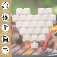100 Pcs Ceramic Briquettes for Gas Grill, Ceramic Briquettes Grill Bricks for…