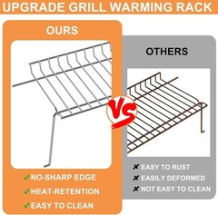 4-Burner Charbroil Warming Rack Replacement – Fits Models 463347519, 463342119