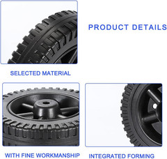 G206-0025-W1 Plastic Wheel Replacement Parts for Grill Wheels, 2Pcs with Cover G