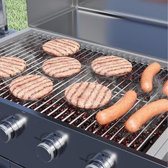 17.5″ Stainless Steel 7639 Gas Grill Grates for Weber Spirit 300 Series, Spir…
