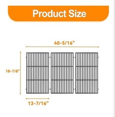 SafBbcue Grill Grates for Weber Genesis II 600 Series