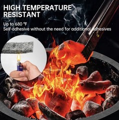 High Temp Grill Gasket Replacement Compatible Fit L/XL Big Green Egg Ceramic Lid