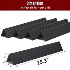 5-Pack Weber Spirit 300 E/S-310 320 330 Flavorizer Bars #7636 Replacement 15.3in
