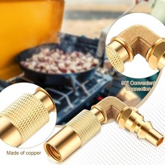 1/4″ RV Quick Connect Adapter Elbow Fitting for Blackstone 17″ 22″ Grill Gas