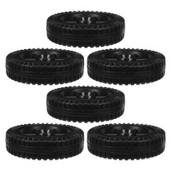 6 Pcs Blow Molding Wheel Garden Cart Tire Grill Wheels Replacement