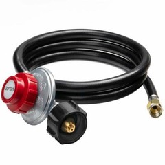 4FT High Pressure Propane 0-20 PSI Adjustable Regulator with 4ft QCC-1 Type Hose