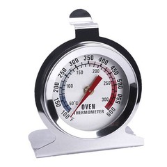 Long lasting Stainless Steel Oven Thermometer with Hook and Panel Design