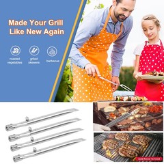 Derurizy Stainless Steel Grill Burner Tubes Replacement for North American