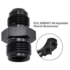 6AN Male to 5/8 x 18 Inverted Flare Thread Fitting AN6 to 5/8 x 18 Inverted