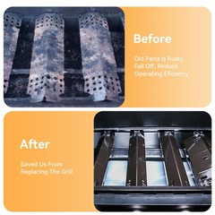 DGH450CRP DGH474CRP Grill Heat Plates Burners Fits DynaGlo Revoace GBC1793W