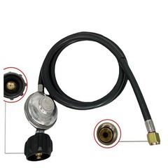 4 Feet Regulator and Hose for Propane Gas Grills Heaters and Camping Stoves